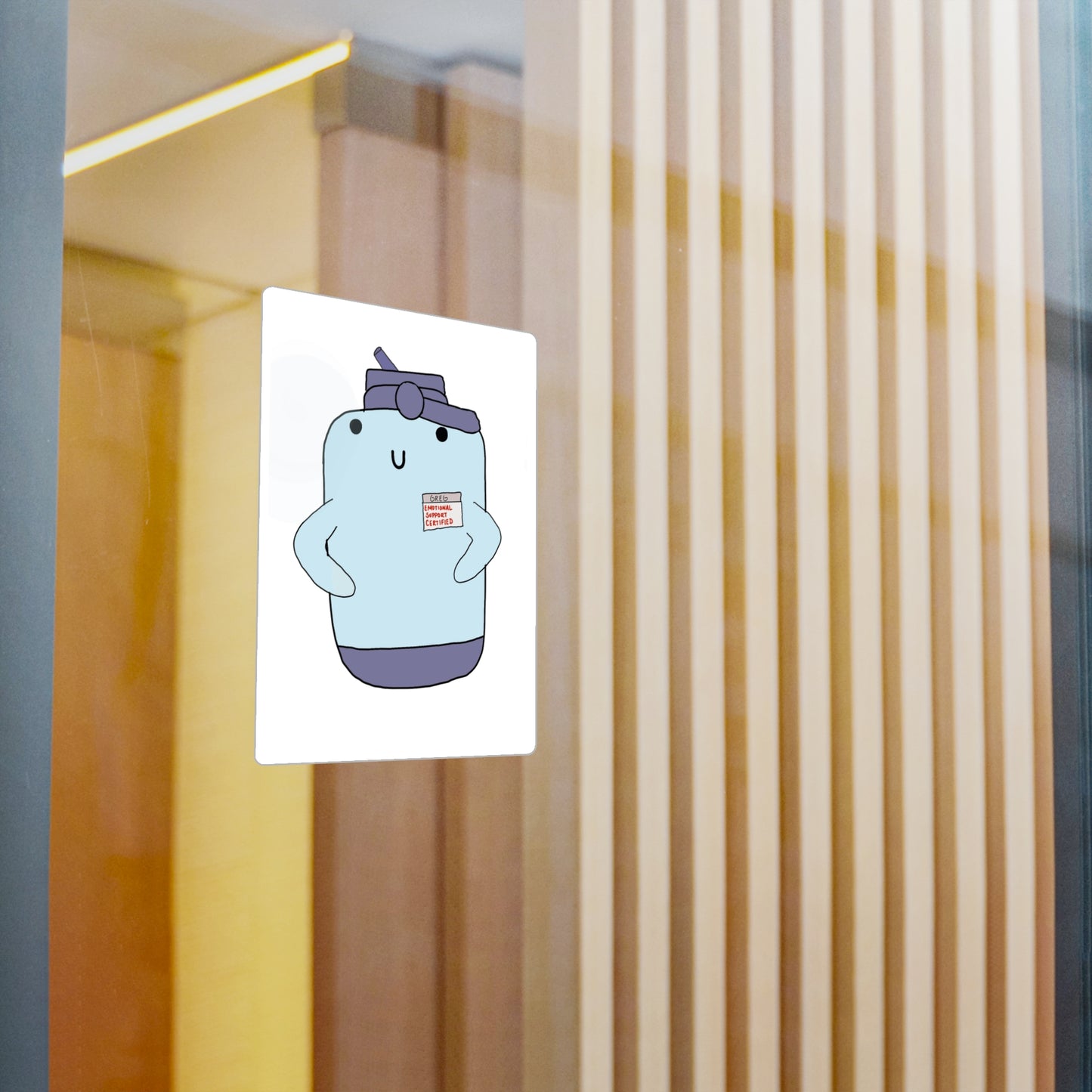 Emotional Support Water Bottle Sticker
