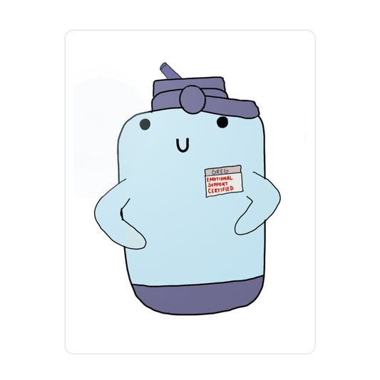 Emotional Support Water Bottle Sticker